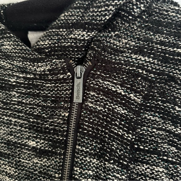 Size XL Vintage Bench Zip Up Heathered Black Jacket Coat - Picture 3 of 4